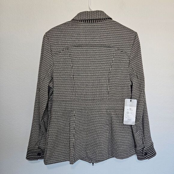 NWT Cabi | The Baron Jacket Houndstooth Brown Black Dark Academia, Womens Large - Picture 8 of 11